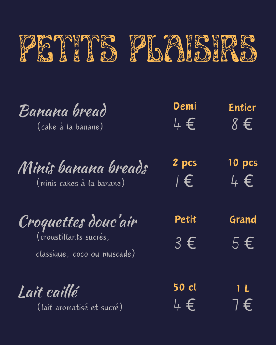 Bissap Air - Carte Petits Plaisirs